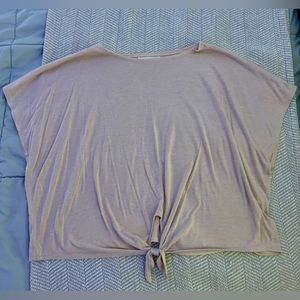 Do Everything in Love - blush pink tee with knot detail